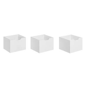 Kit de 3 Gavetas Caixas Organizadoras Para Nichos Encanto Feliz -Branco Branco - ÉdeCasaMóveis
