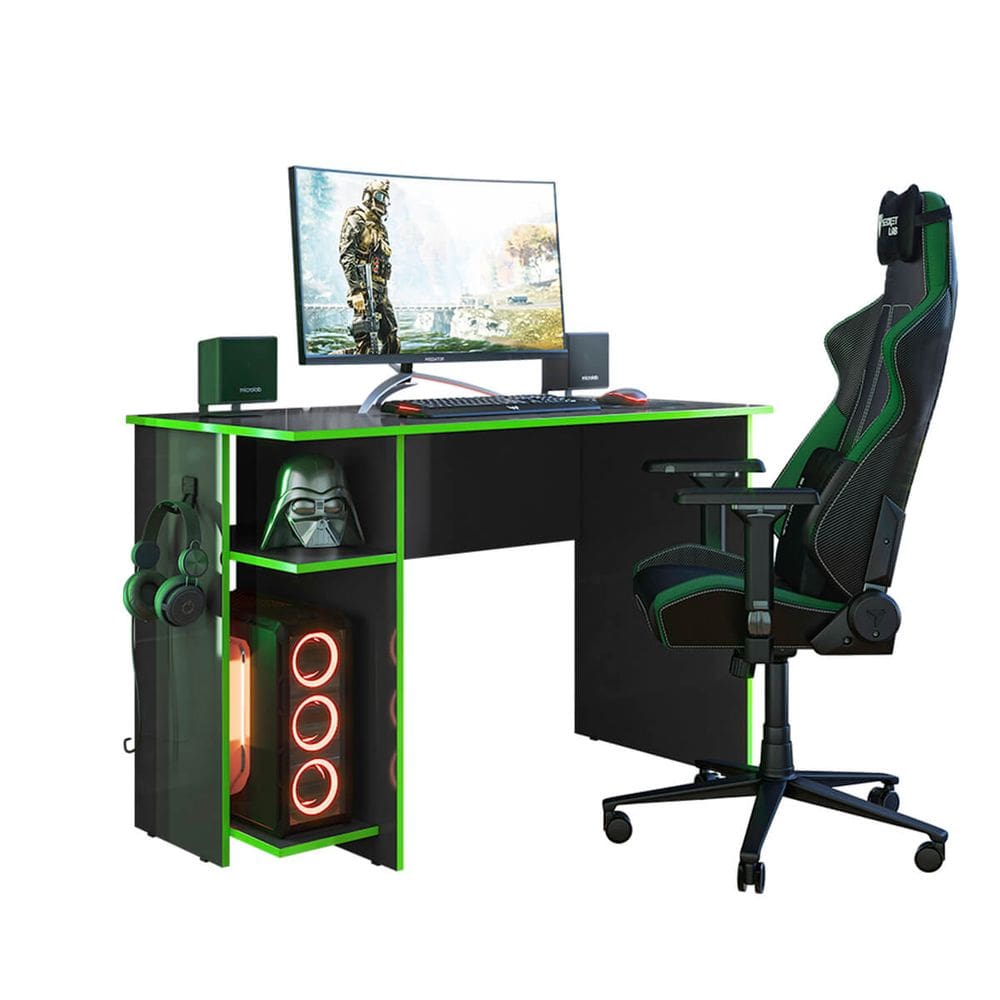 Mesa 114cm Gamer Outlaw Player - ÉdeCasaMóveis
