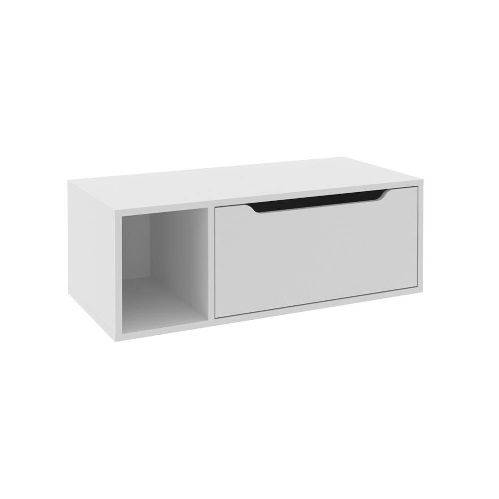 Balcão para Banheiro 80cm com 1 Porta e Nicho BN3644 Branco - Tecno