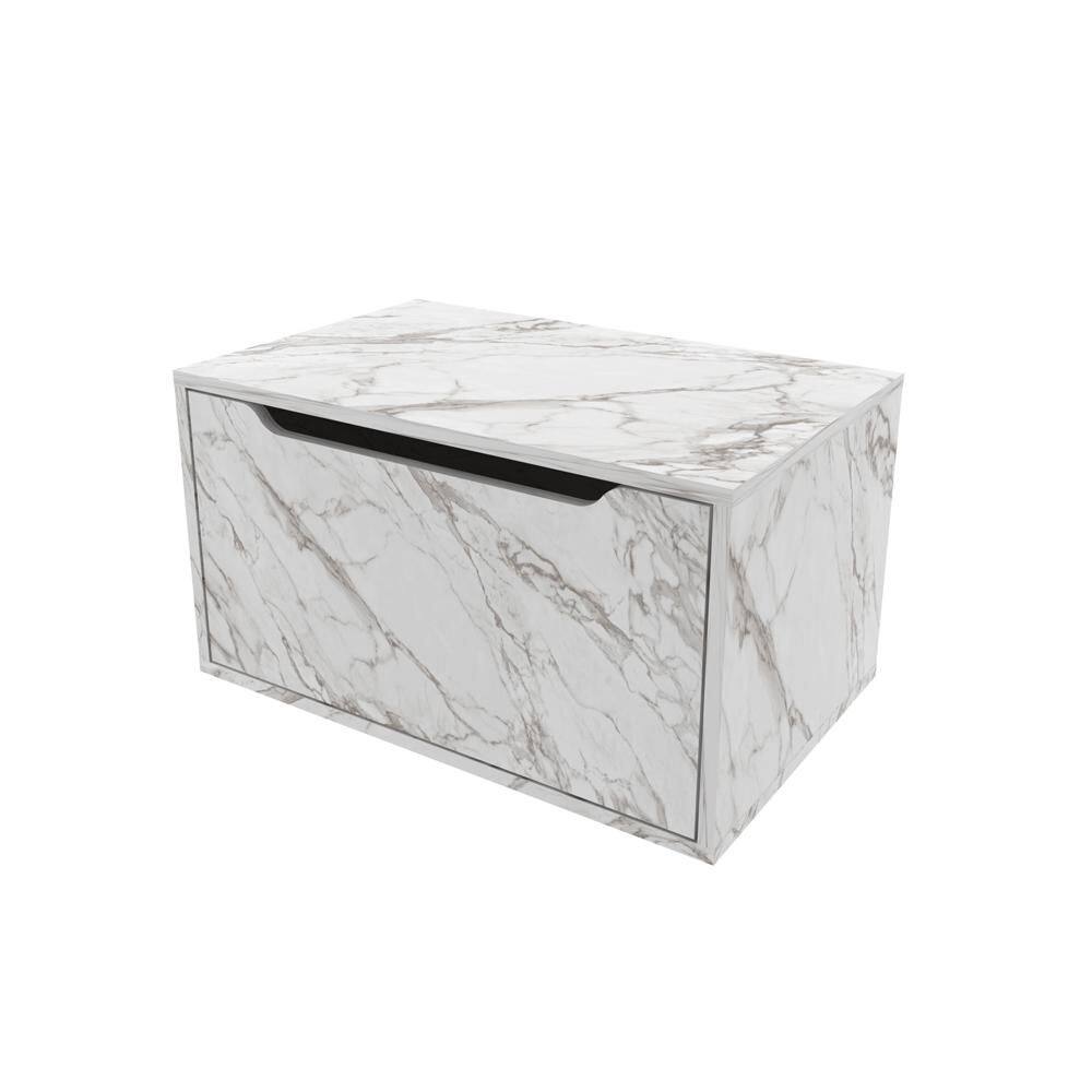 Balcão Gabinete 60cm com 1 Porta BN3646 Mármore Branco - Tecno