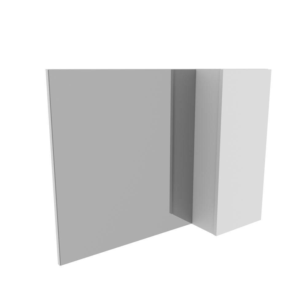 Espelheira para Banheiro 80cm com 1 Porta BN3602 Branco - Tecno