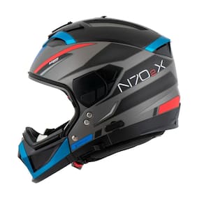 Capacete Nolan N70-2x Earthquake Preto/Azul/Vermelho (48) 62