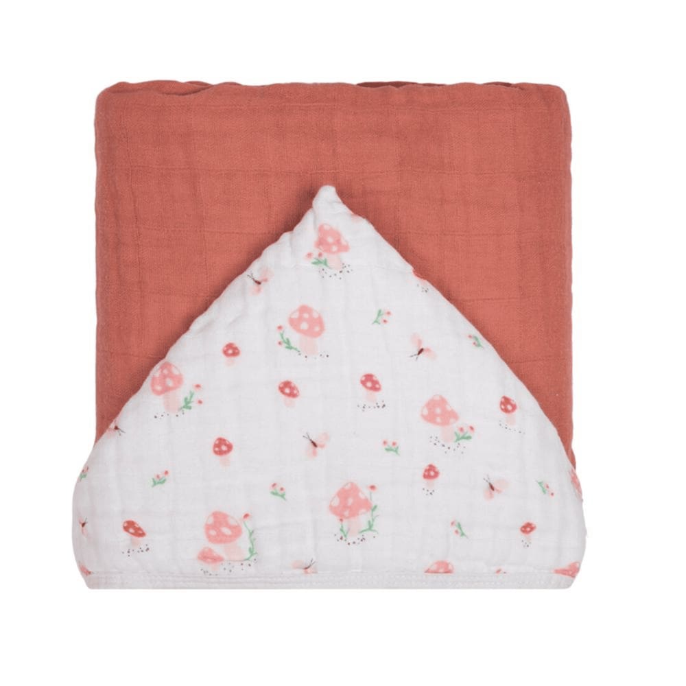 Toalha de Banho Soft Premium Liso com Capuz 90x70cm - Encanto Cogumelo - Papi