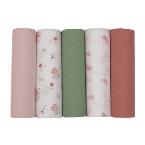 Fralda Soft Premium C/ Bainha 78 x 78 cm 05 Un Encanto Cogumelo - Papi