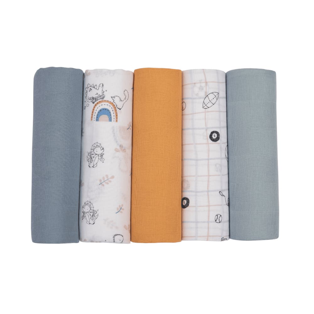 Fralda Soft Premium C/ Bainha 78 x 78 cm 05 Un Dino Esporte - Papi