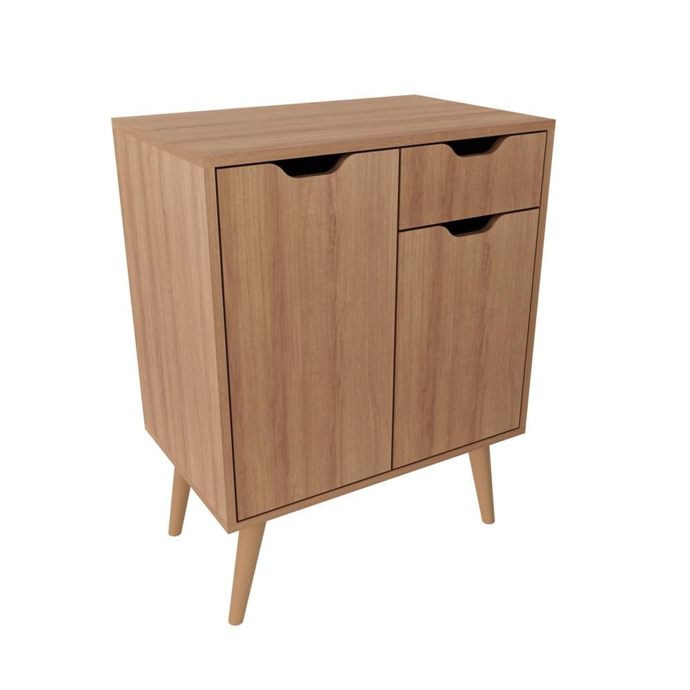 Gabinete para Banheiro com 2 Portas e 1 Gaveta BN3637 Amêndoa - Tecno