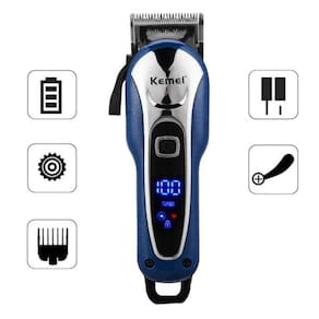 Maquina de Cortar Cabelos 5W Kemei 4 Pentes Bivolt