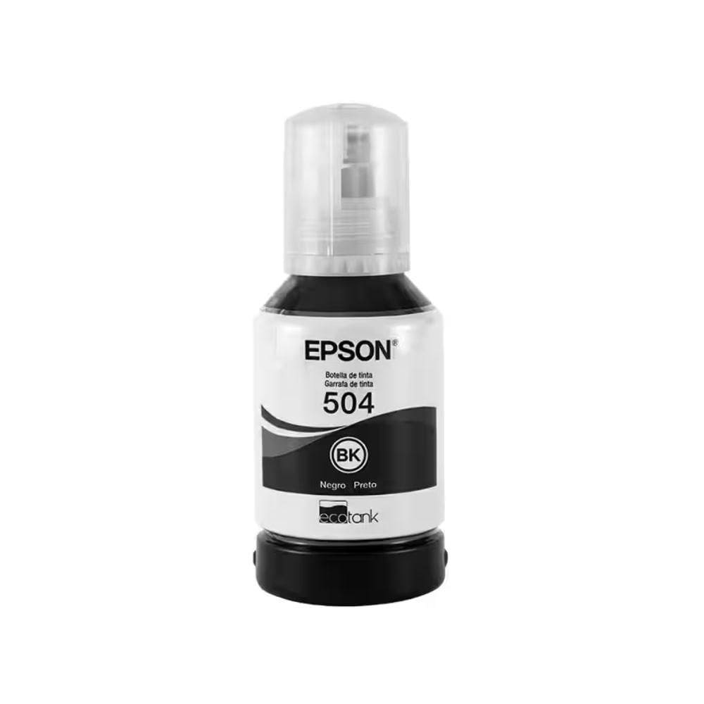 Refil De Tinta Epson T504 Preto