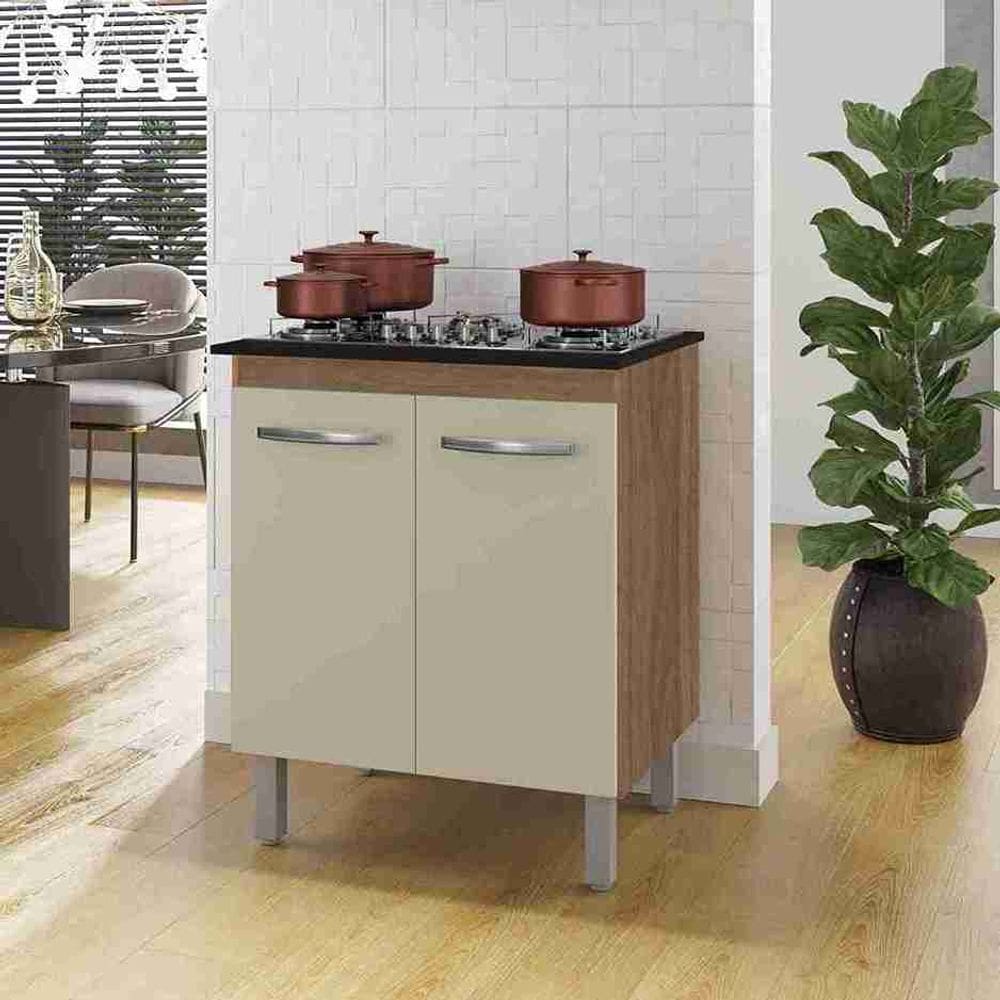 Balcão Para Cooktop Jade 4 Bocas - Savana/Off-White