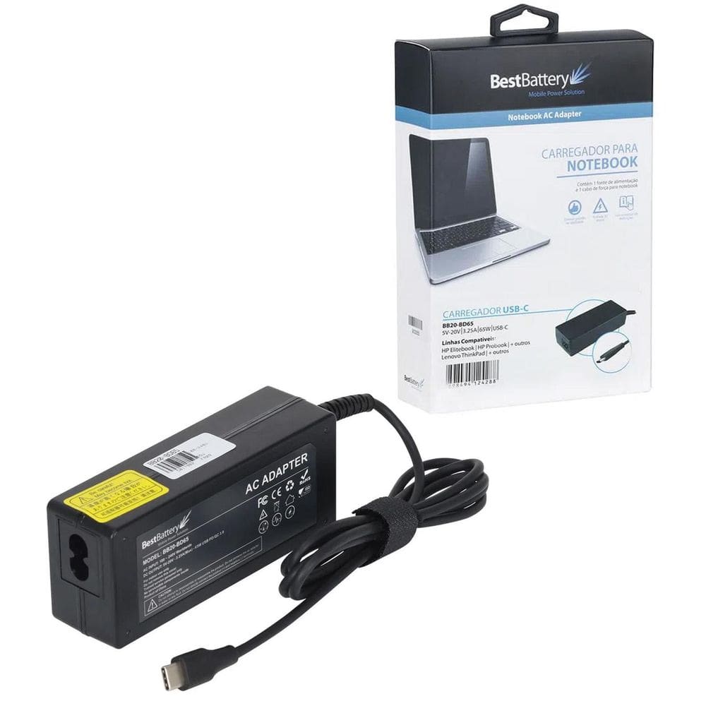 Fonte De Alimentação Bestbattery Para Notebook Sony 5V-20V