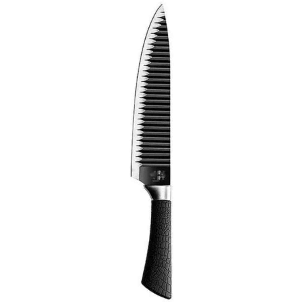 Faca De Cozinha Shark Em Aço Inox 33 Cm Profissional Afiada
