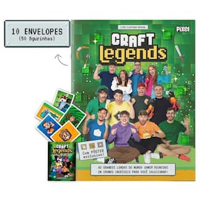 Álbum Oficial Craft Legends + 10 Envelopes De Figurinhas