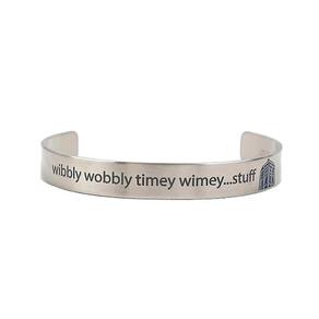 Pulseira Doctor Who Wibbly Wobbly Timey Wimey Stuff