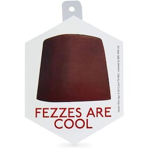 Adesivo Doctor Who Fezzes Are Cool Eleventh Doctor Red Fez