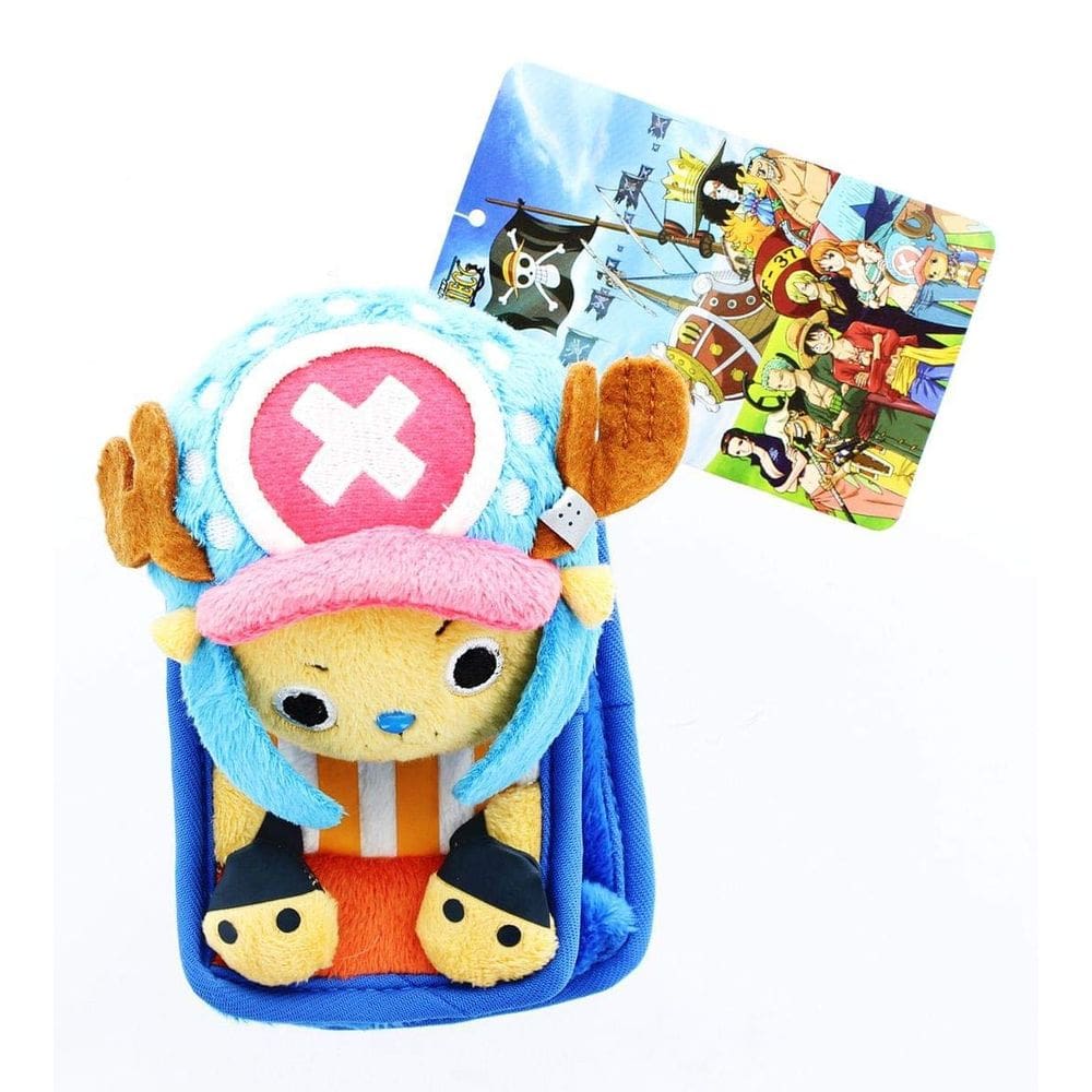 Capa de celular de pelúcia One Piece, versão Chopper Kyun, boca fechada