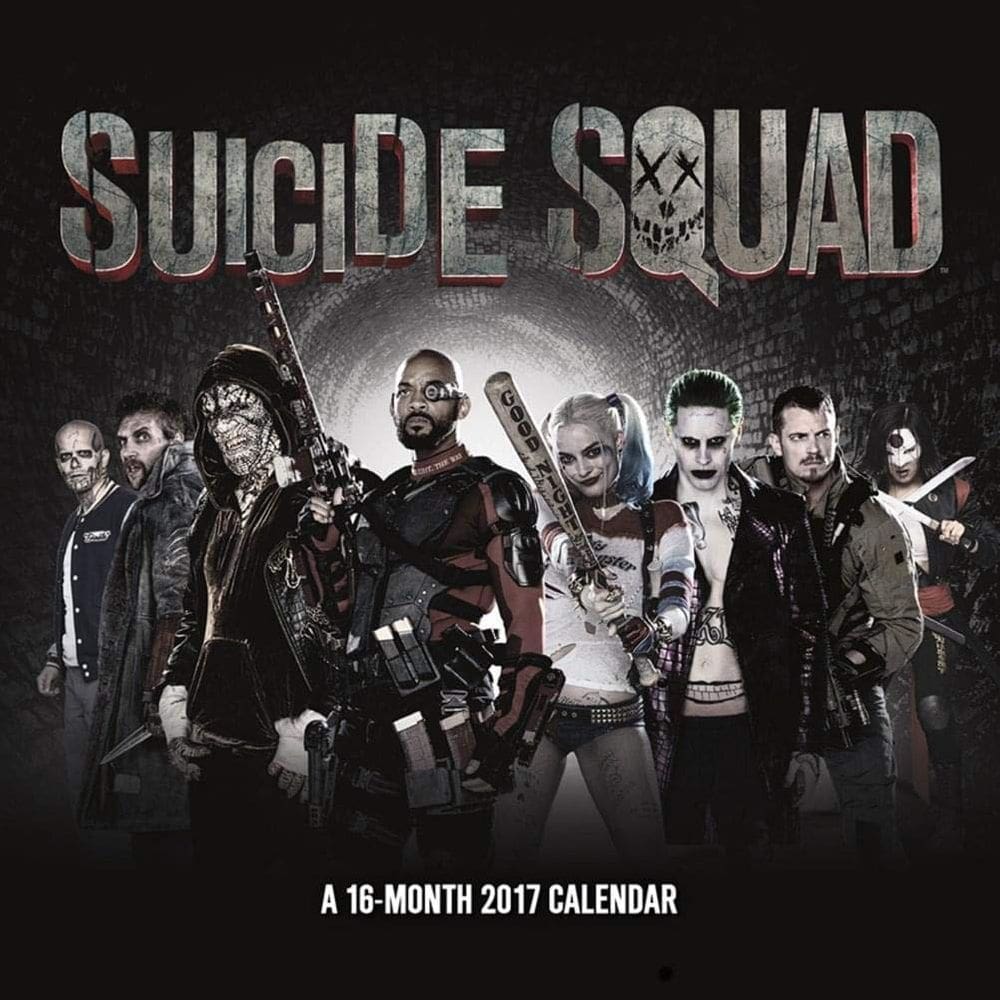 Calendário Suicide Squad 2017 30 x 30cm