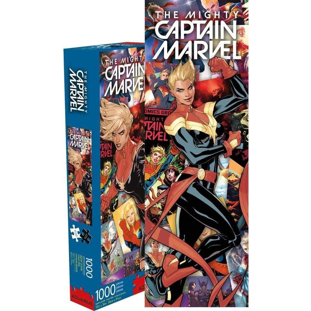 Quebra-cabeça AQUARIUS Marvel Capt Marvel Collage 1000 peças