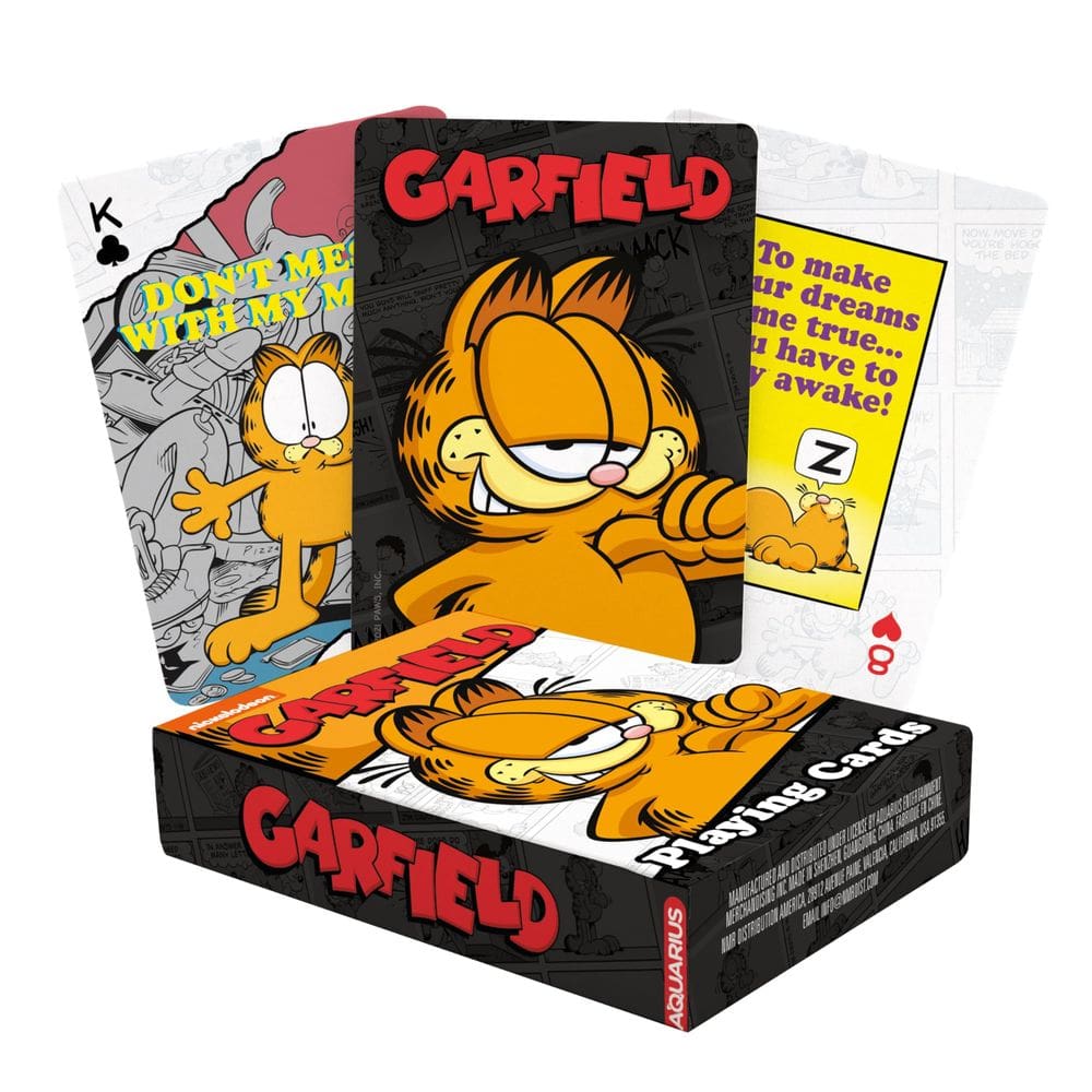 Baralho de cartas AQUARIUS Garfield com tema oficialmente licenciado