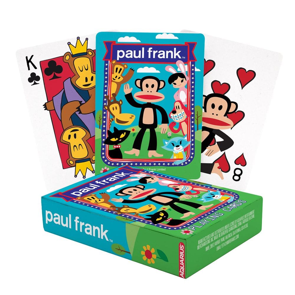 Cartas de baralho AQUARIUS Paul Frank Themed Deck Collectibles