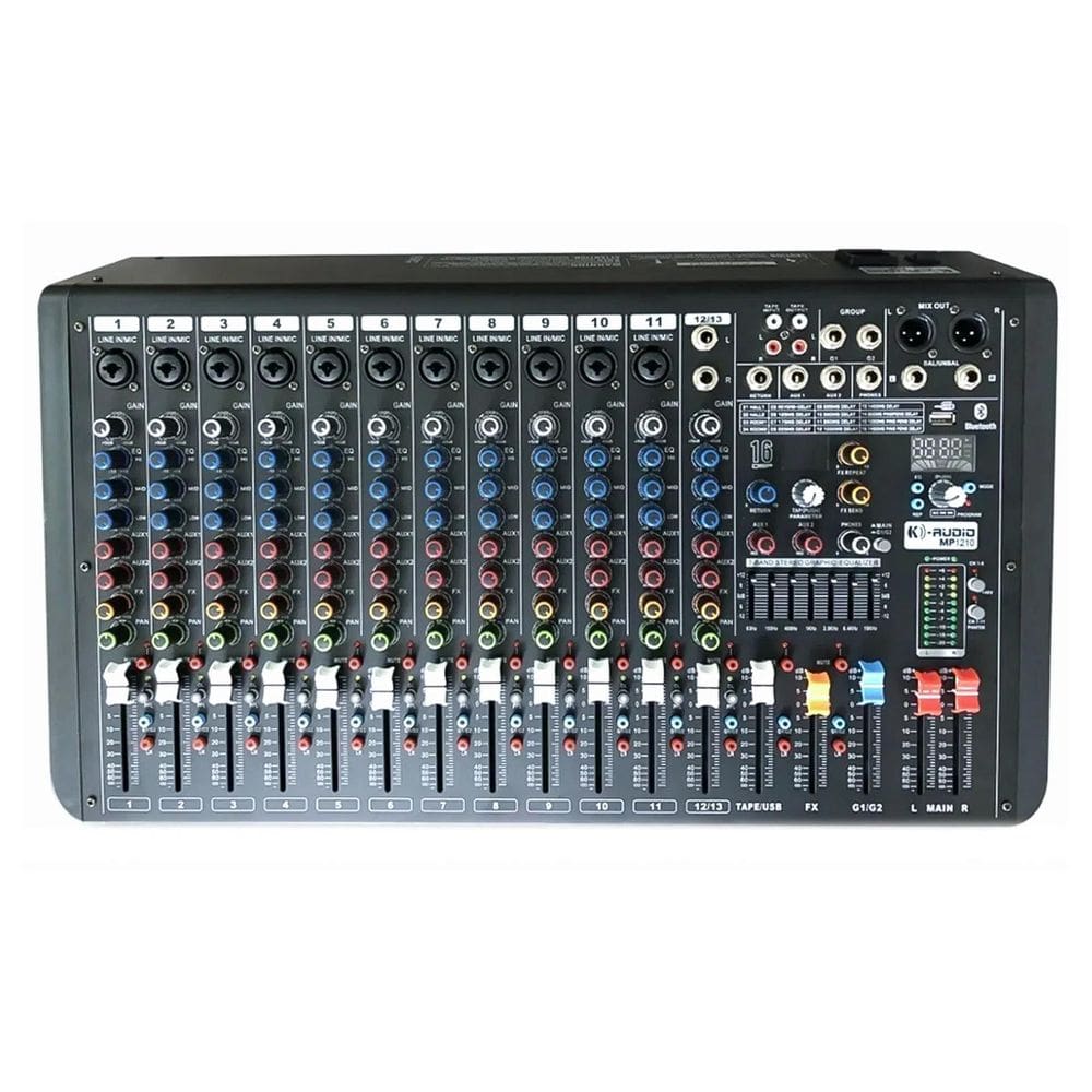 Mesa Analógica K-Audio Mp1210 12 Canais