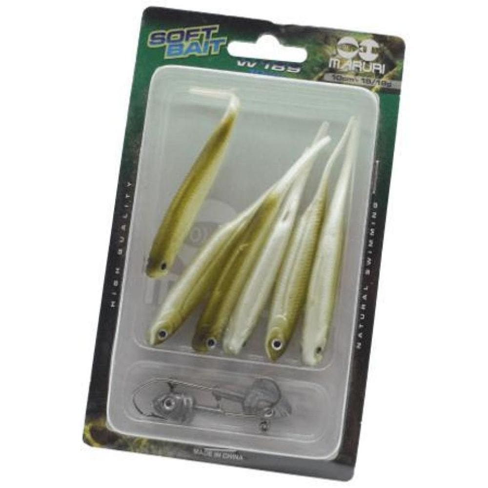 Kit 6 Isca Artificial Soft Shad Macia Pescaria Barco Canoa A