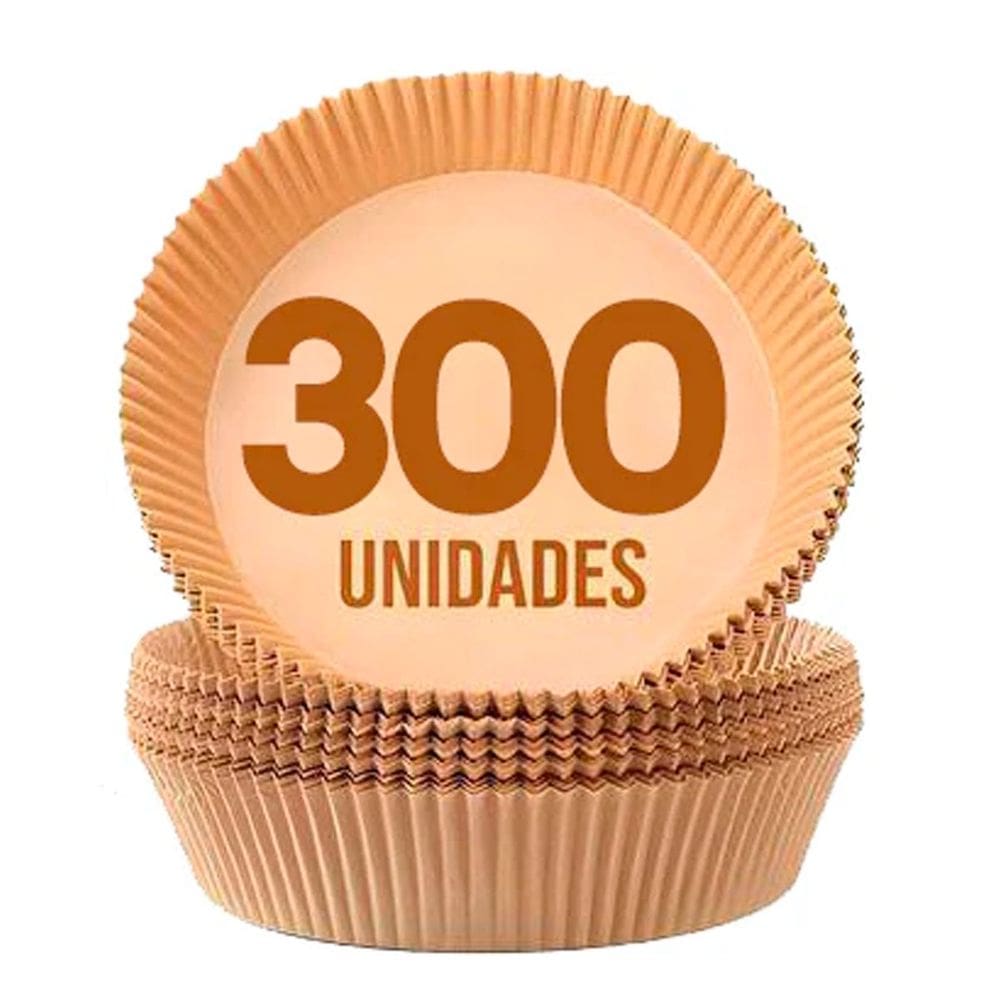 [300 Unidades] Formas Descartáveis para Assar Cozinhar Antiaderente para Airfryer