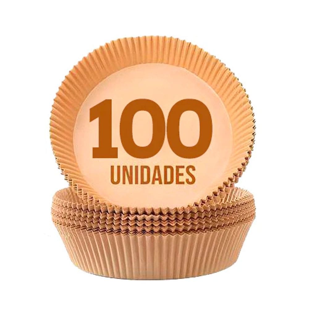 [100 Unidades] Formas Descartáveis para Assar Cozinhar Antiaderente para Airfryer