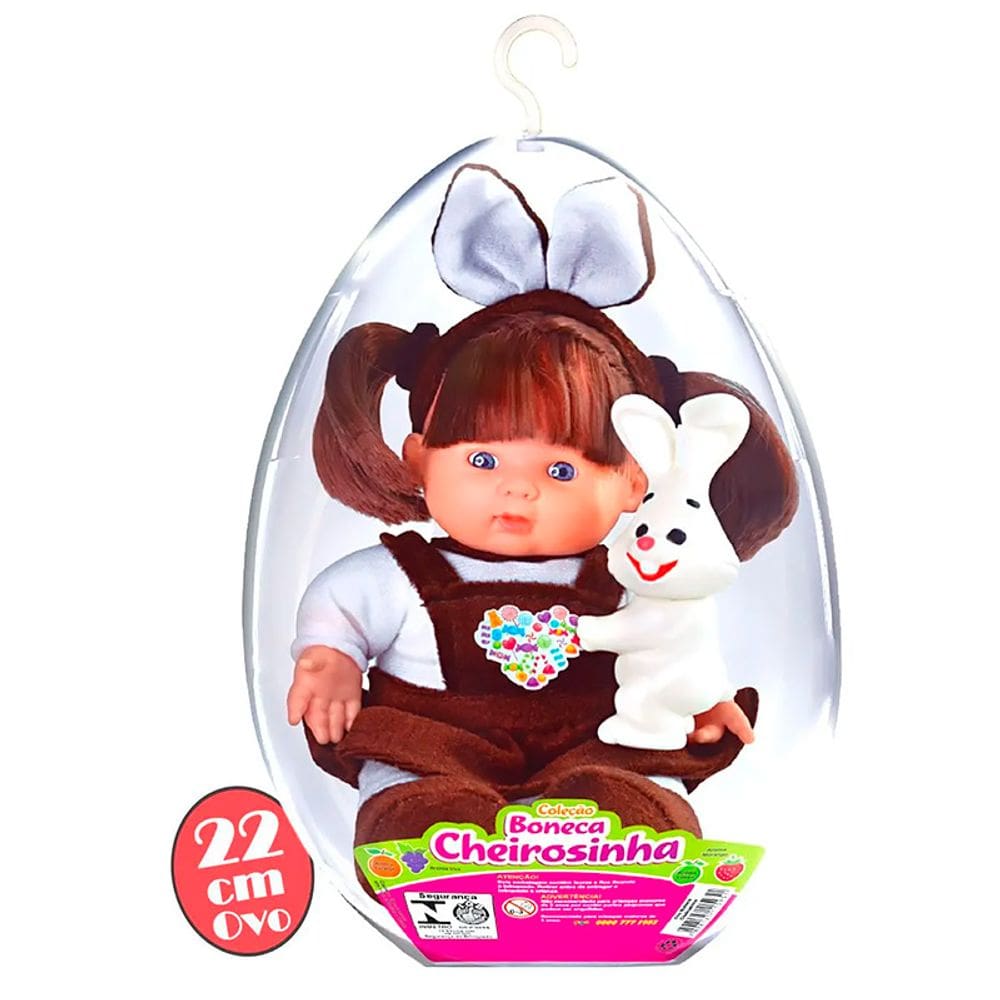 Boneca Cheirosinha com Aromas no Ovo de Páscoa 22cm diversas 595 - Lider