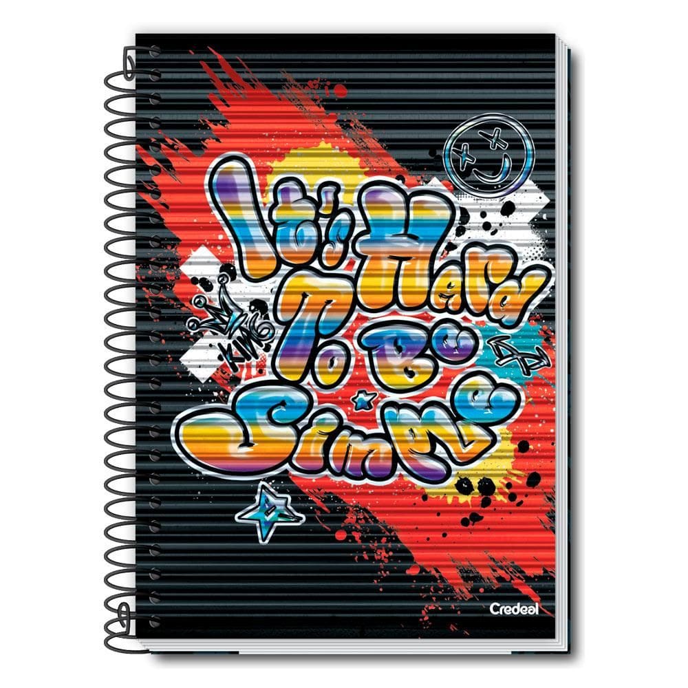 Caderno Universitário Masculino My Collection 16 Matérias Credeal diverso