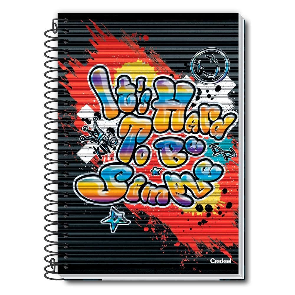 Caderno Universitário Masculino My Collection 10 Matérias Credeal diverso