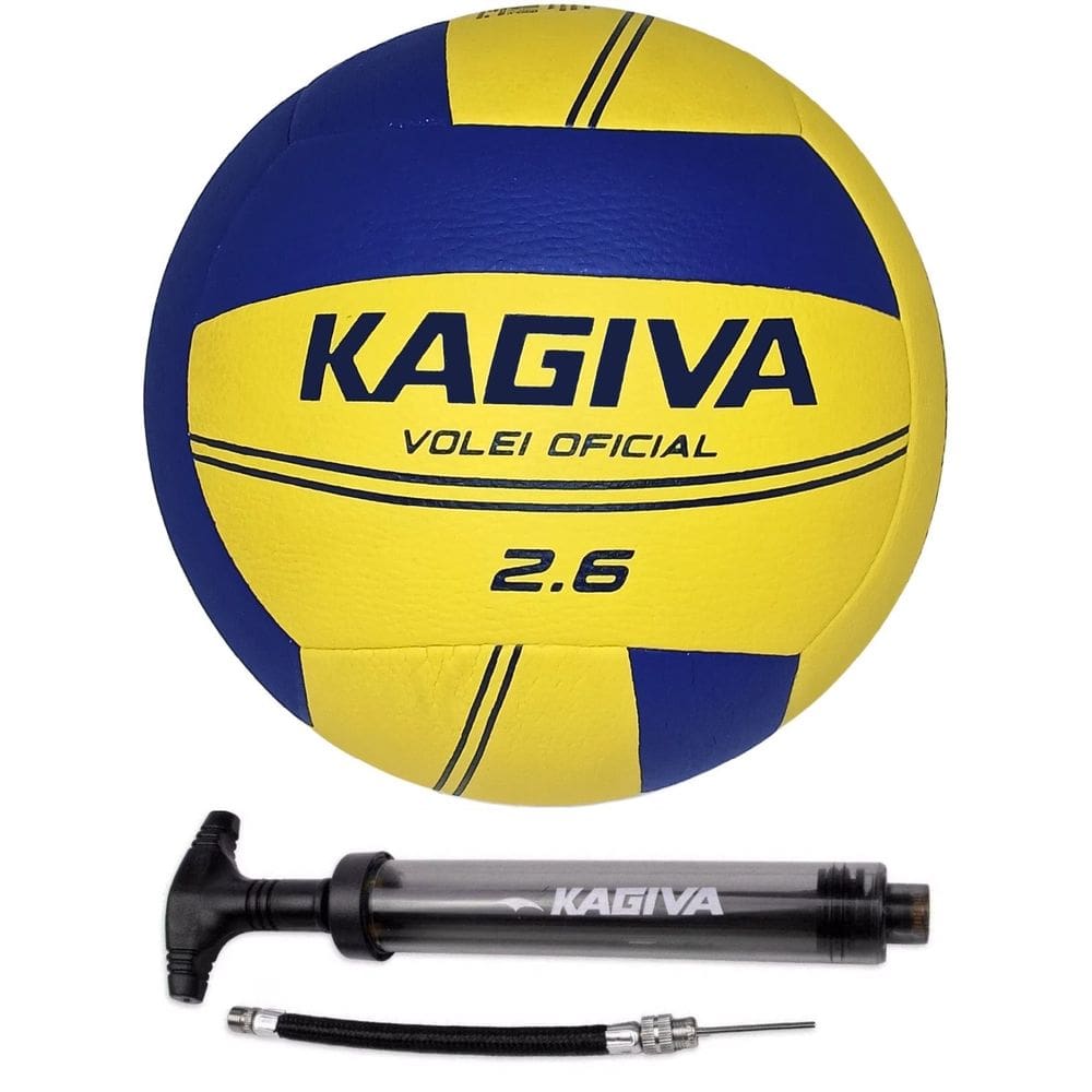 Bola Volei Kagiva 2.6 Oficial + Bomba de Ar Kagiva