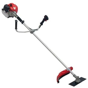 Roçadeira A Gasolin Cg430 Tb 43cc 2hp Com Faca 2 Pontas P/ Mato Alto Capim + Lamina De Vídea 40d P/ Troncos