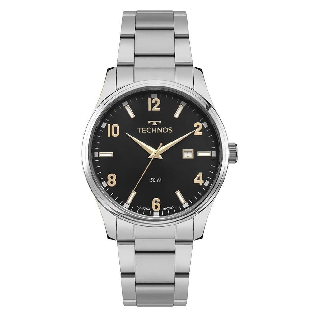 Relógio Technos Masculino Steel Prata - 2115tze-1p