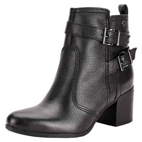 Bota Feminina Salto Bloco Cano Baixo Moderna Couro Bottero