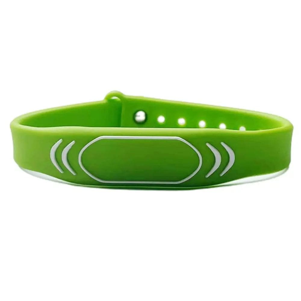 Pulseira Rfid De 13.56Mhz Silicone Ajustavel - Cor Verde