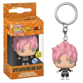Chaveiro Funko Pop Dragon Ball Super Goku Black Rose Glow