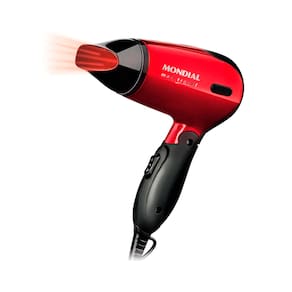 Secador de Cabelo Mondial Max Travel Dobravel SC-10 1.200W Bivolt Viagem