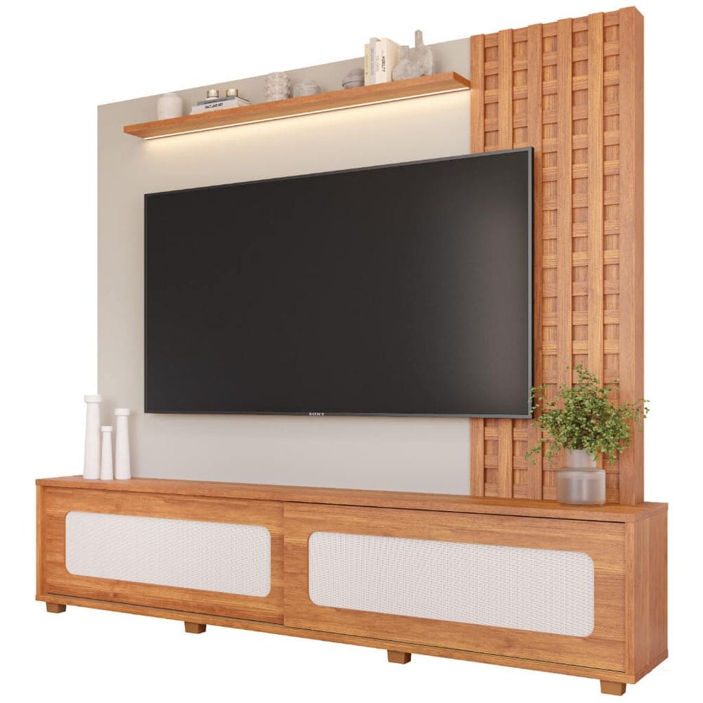 Estante Home p TV de até 84" Permobili Marrocos MDF