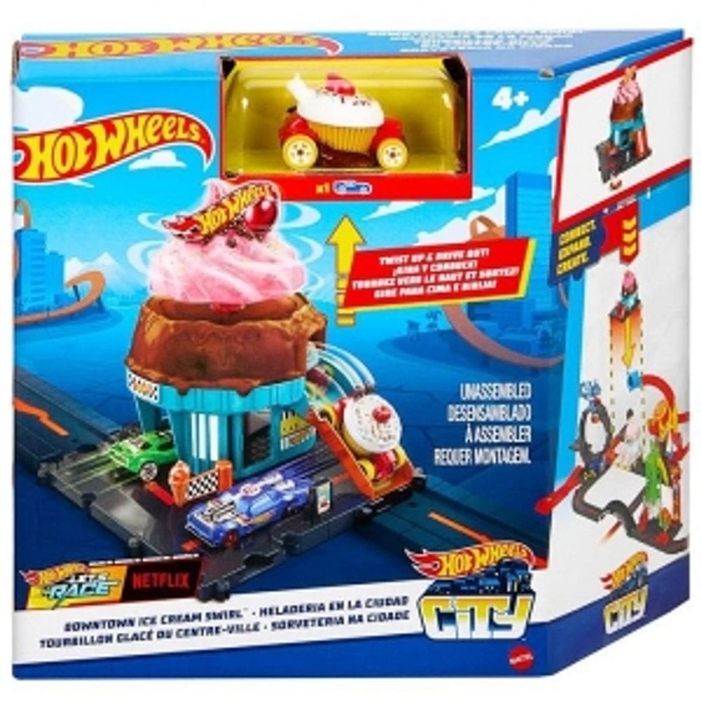 Hot Wheels Pista City Conjunto Sorveteria Mattel