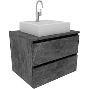 Gabinete de Banheiro 60 cm 2 Gavetas com Cuba Joana