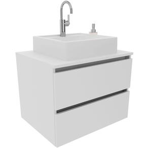 Gabinete de Banheiro 60 cm 2 Gavetas com Cuba Joana