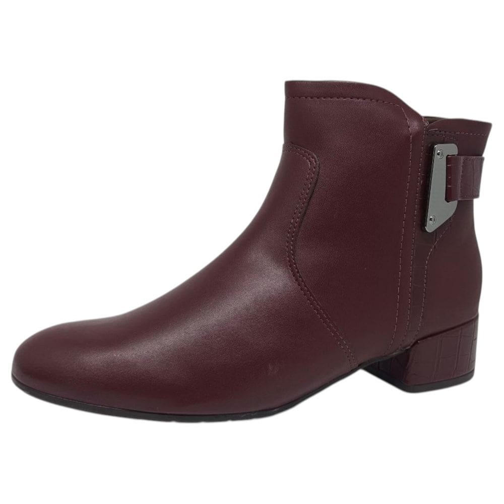 Bota Feminina Cano Baixo Salto Bloco Conforto Comfortflex