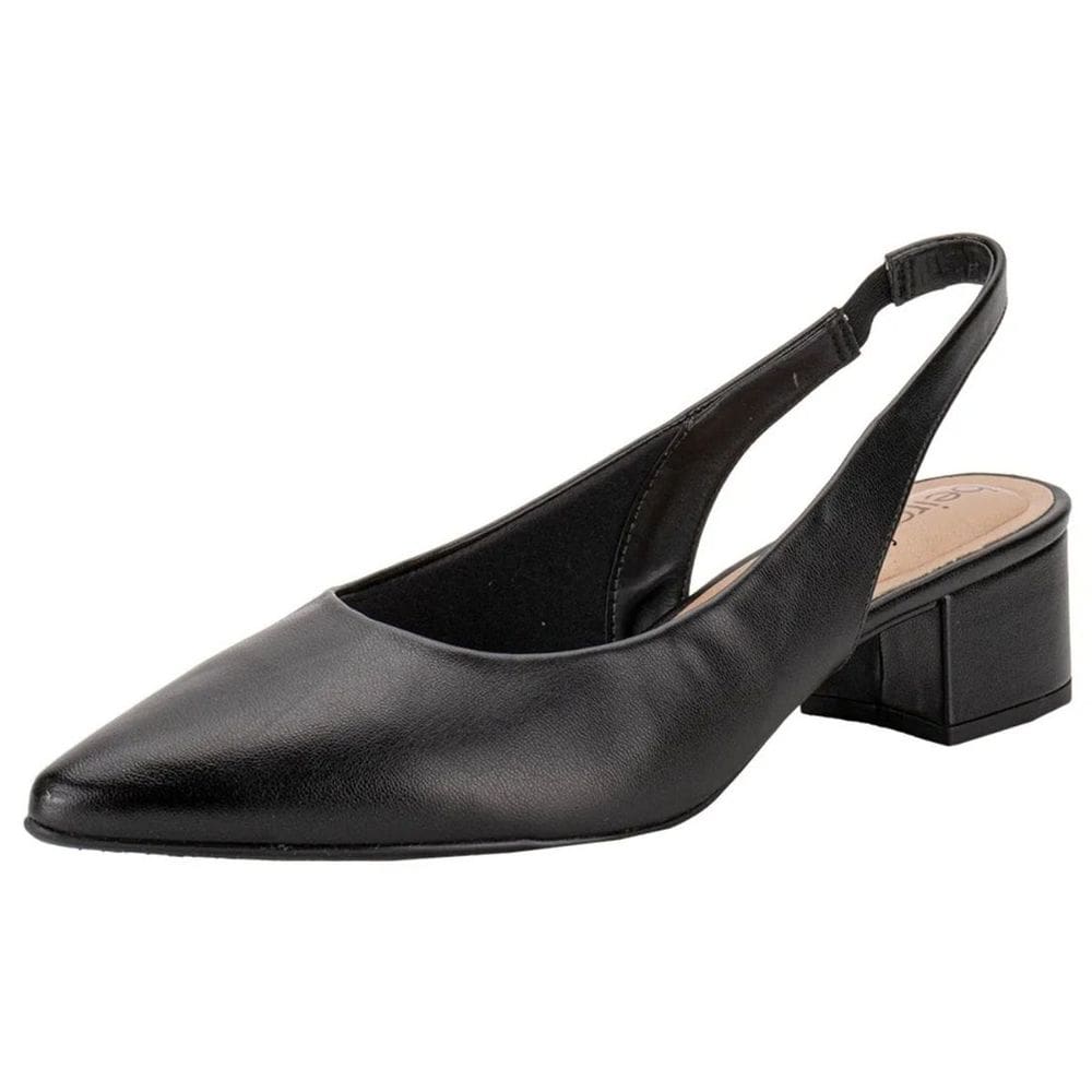 Sapato Feminino Slingback Salto Baixo Social Macio Beira Rio