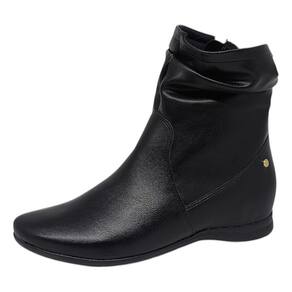 Bota Feminina Anabela Leve Cano Baixo Dia a Dia Comfortflex