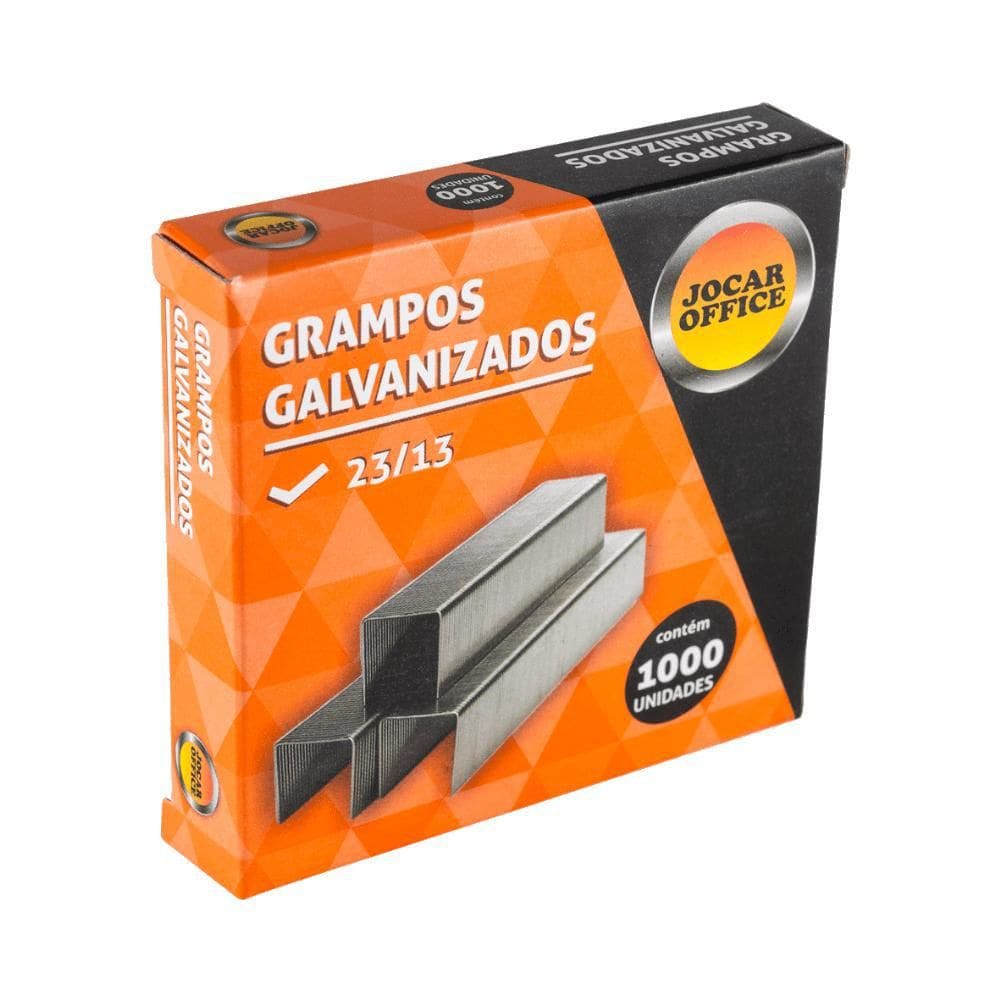 Grampo 23/13 Galvanizado 1000 Unidades Jocar Office
