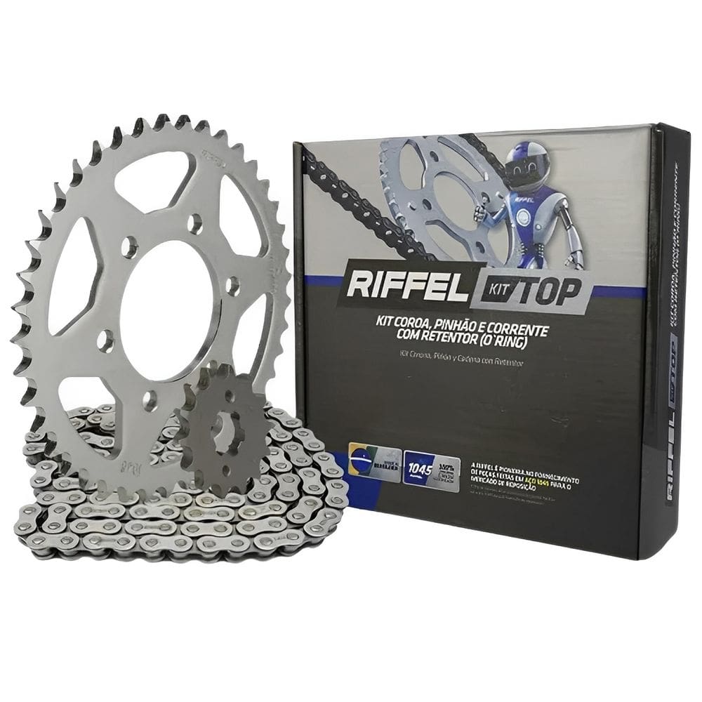 Kit Relação Cbx250 Twister 2001 A 2008 Com Retentor Riffel