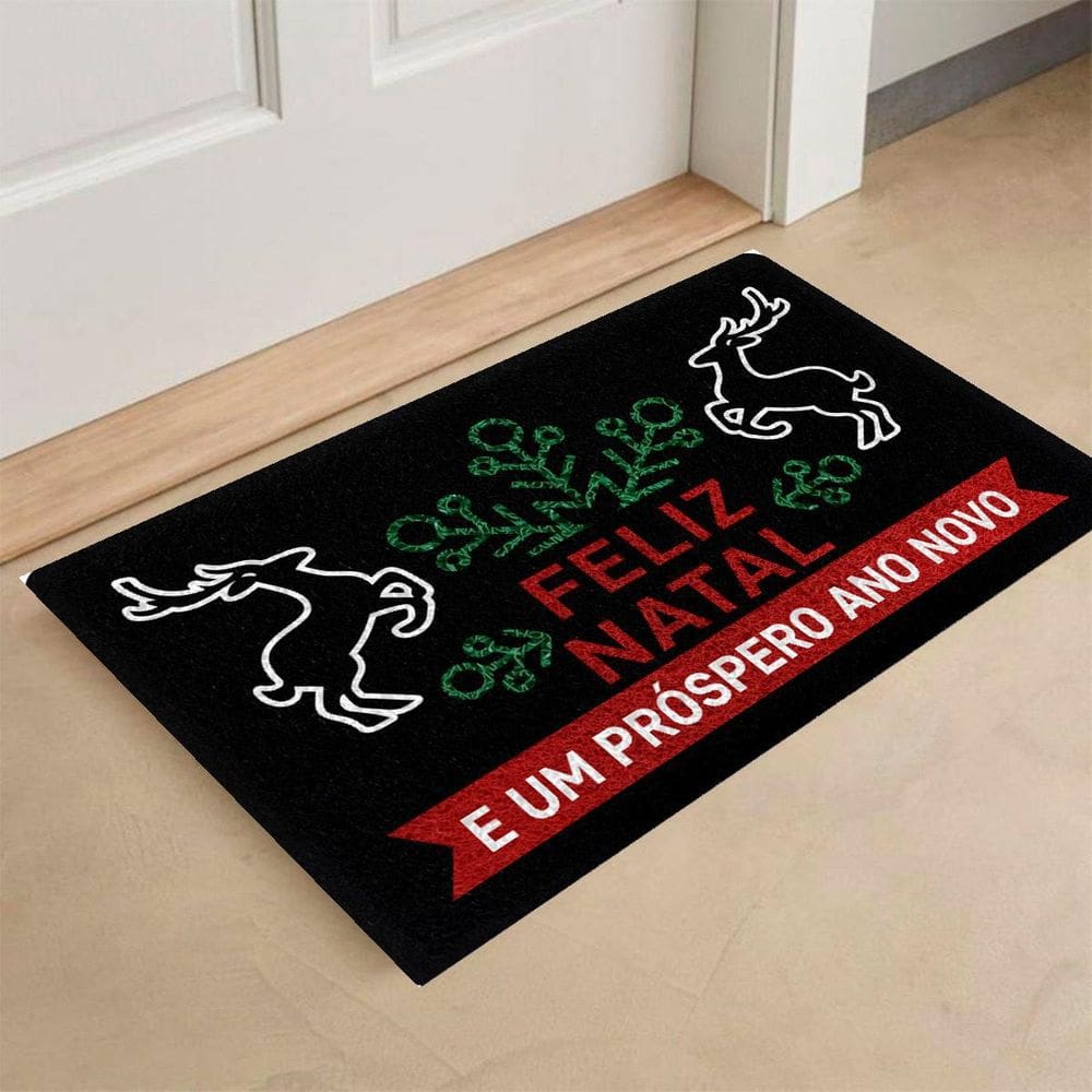 Tapete Natalino Feliz Natal E Um Próspero Ano Novo Decoração