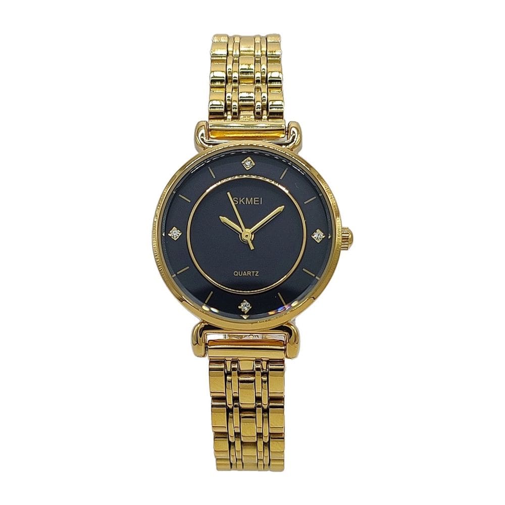 Relógio Skmei 1330 Pequeno Dourado Analógico Resistente Água