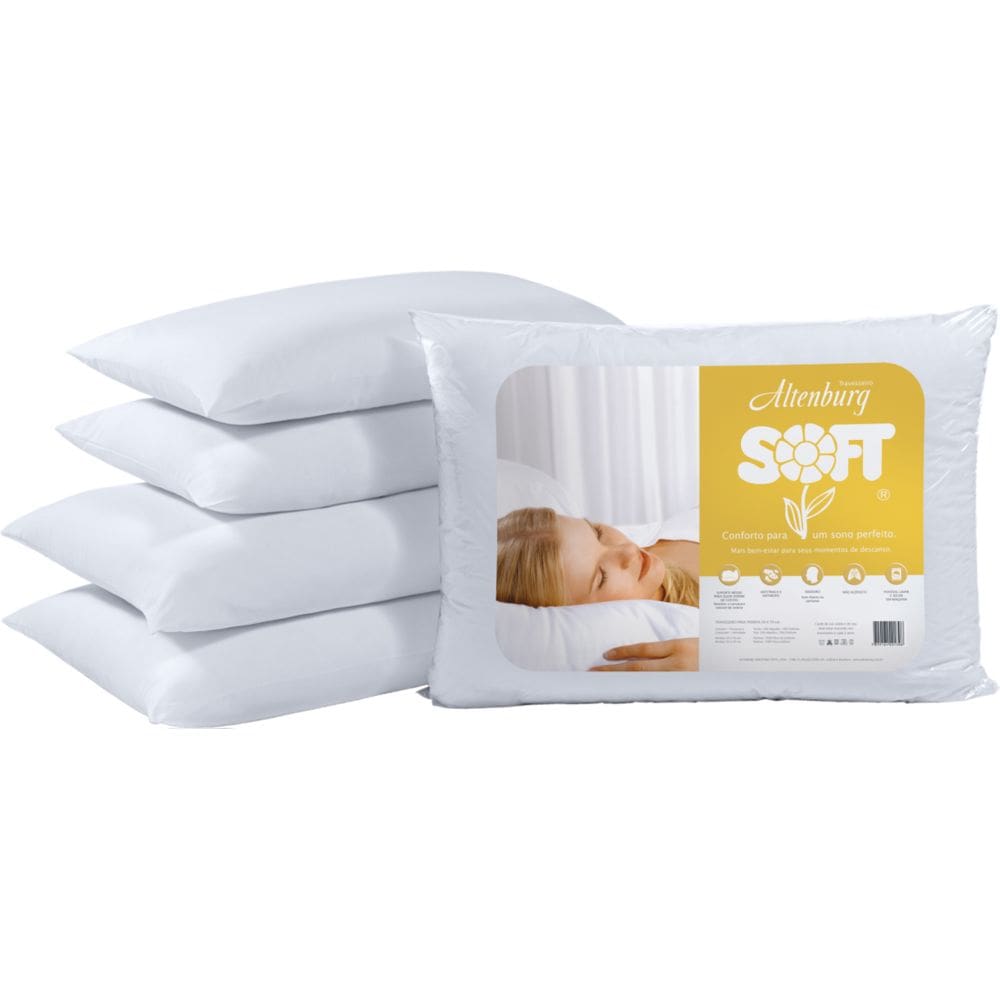 Travesseiro Soft Altenburg Branco 50x70cm