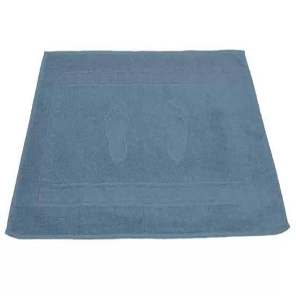 Toalha Piso Buettner 45 X 70Cm Pezinhos Azul Petroleo